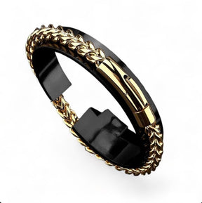 Pulseira Masculina Alpha - Banhada à Ouro 18k - Vista Elegance