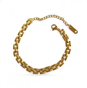 Pulseira Feminina Elos - Banhada a Ouro 18k - Vista Elegance